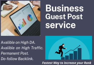 Publish Business guest post on high da business blog with backlink.