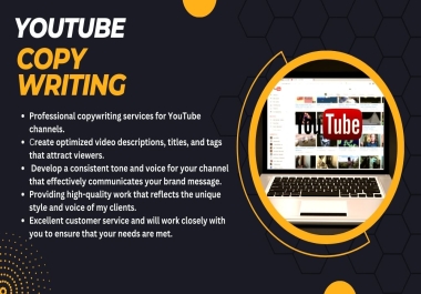 SEO Copywriting for your YT to rank high in search engines