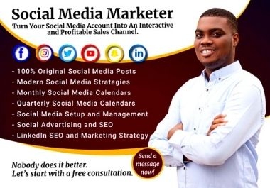 I will do your social media Marketing management