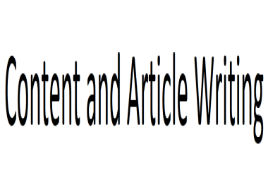 Content writing and Data Entry Writing on any Topic