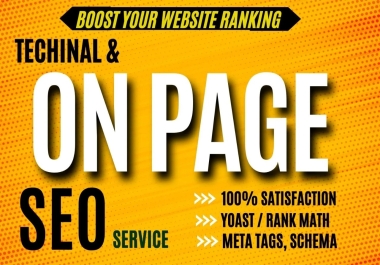 I will do website onpage SEO and technical optimization service of wordpress / Blogger