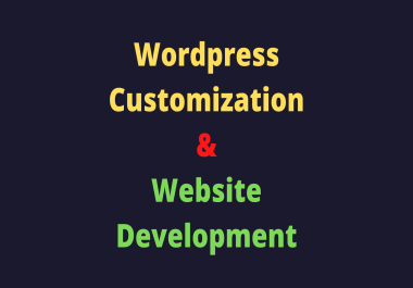 I will do WordPress customization fix issues on your website development