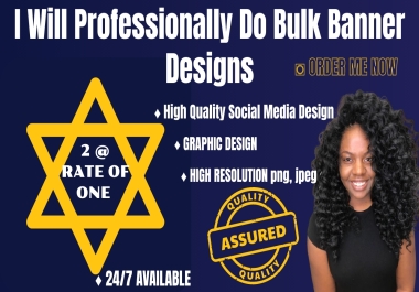 I will professionally do bulk Logo,  Banner,  Graphics designs for you.