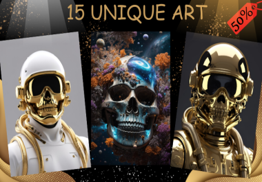 I will create 15 Custom Art Pieces Tailored Just for You