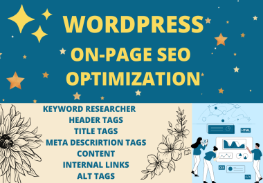 I will do onpage SEO optimization service of wordpress website