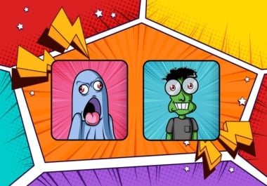 I will create custom sketch based doodles character style high quality NFT art collection