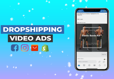 I will create dropshipping facebook video ads