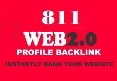 800 Web 2.0 Profile Backlink Diversification for New Website