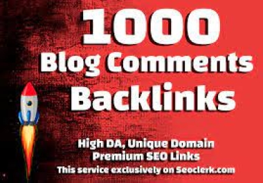 1000 Blog and image comments backlinks with Indexer