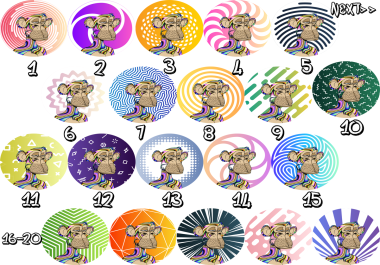 I will make 3 unique profile photo design variation for your social media.