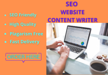 I will be your SEO website content writer or amazing web content writer