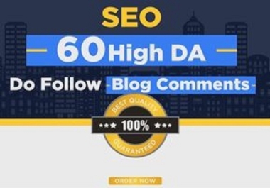 I will do 60 unique dofollow blog comment backlinks