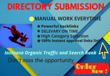 Provide Instant Approve 50 Dofollow Directory Submissions
