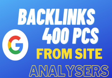 Backlinks From The Site Analysers + Indexing