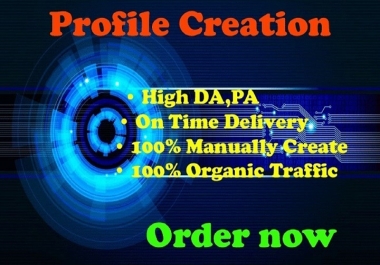 I will do High Quality Profile Creation Backlinks