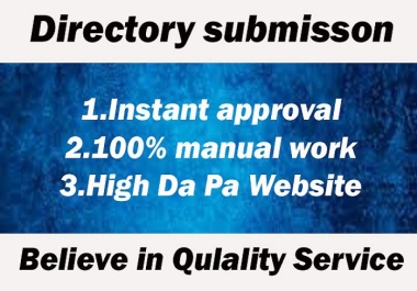 I will Do instant approve web Directory Submission to rank up website