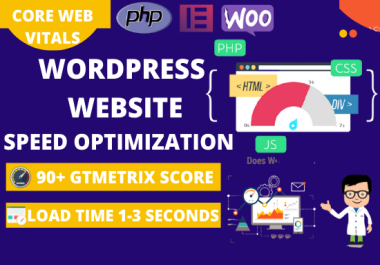 I will do website speed optimization and improve page speed score