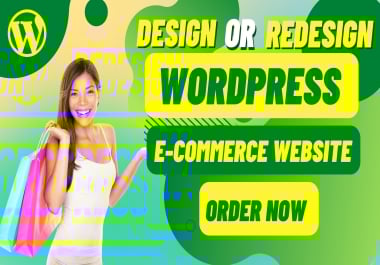 Build ecommerce website online store on wordpress by woocommerce.