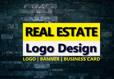I will create modern wordmark real estate logo design