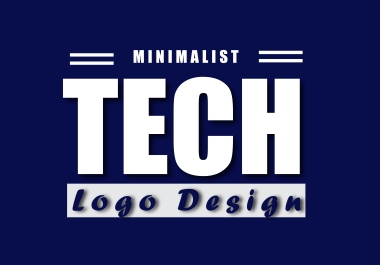 I will do minimalist Tech Logo Design