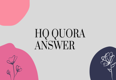 boost your website with 10 high quality quora answer.