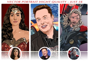 Create vector portrait illustration from your photo