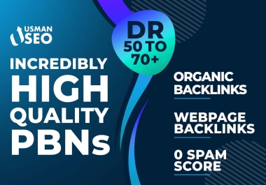 Get 5 INCREDIBLY homepage Dr50 to 70+ highly Domain boost your websites ranking