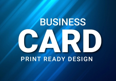 Expert in corporate print ready business card design