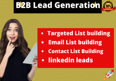 I will provide 150 Lead generation on any industry