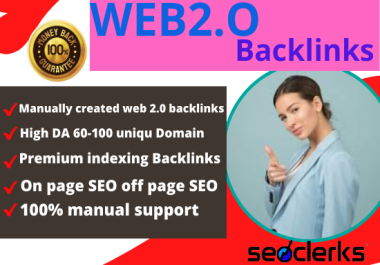 I will provide 80 high Authority web 2.0 Contextual backlinks low spam score unique conten