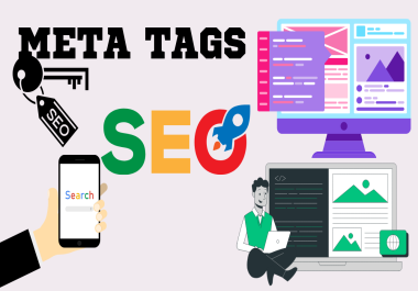 Write Seo Meta Tags,  Meta Title,  Meta Description To Optimize Your Website On Page SEO
