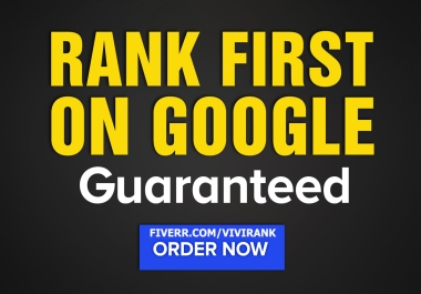 rank your website first page on google traffic within 30 days