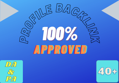 I will post your profile backlink 30+ high authority DA & PA to your website