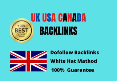 I will provide 40 uk usa canada backlinks on high quality site