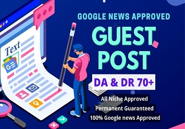 I will build Google news backlinks from Google news Approved DR 70 sites