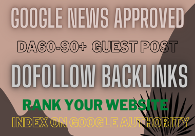 I will do SEO Backlinks guest post with high Authority link building DA90
