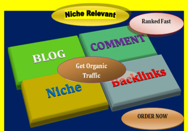 I will do 5 niche relevant blog comment backlinks Off-Page SEO