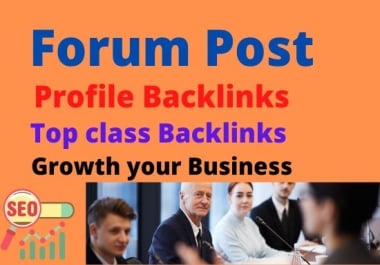 I will create 60+ FORUM PROFILES BACKLINKS To Improve Google Rank