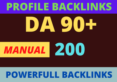 100 High Domain Authority DA 90+ Dofollow SEO Profile Backlinks