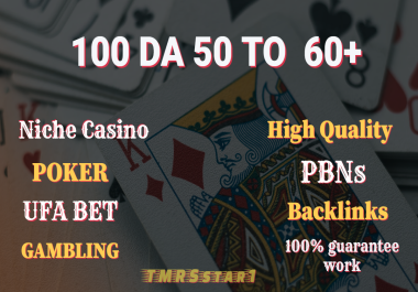 Get 100 High Quality Casino POKER SLOT Related Pbns for your web