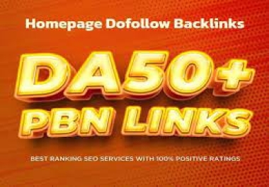 I wil Provide 50 PBNs Backlinks DA 50+ Permanent Hompage PBN Backlinks