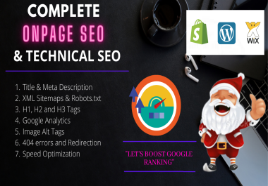 I will do Technical Complete On-page SEO for WordPress,  Wix and Shopify Website