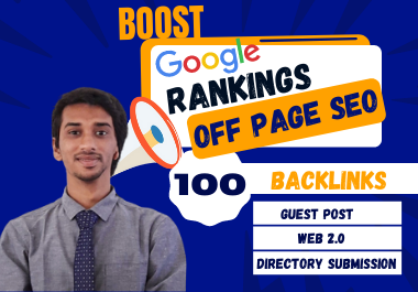 100 High DA Backlinks Guest post included - White hat off Page SEO