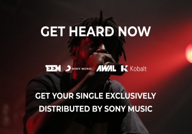 Get your track exclusively distributed by Sony Music