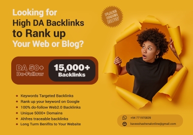 I provide high Da do-follow 2500+ PBN quality backlinks