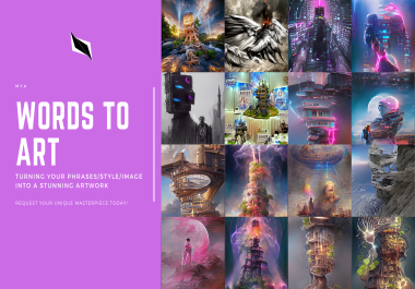 I will turn your Words into a stunnig Artwork