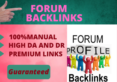 I will provide 30 Forum backlinks on high da pa sites low spam unique content