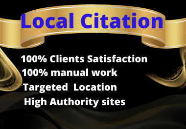 I will provide top 50 local citations and directory submission or business listing for local seo