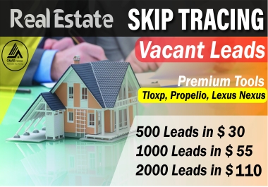 I Will Provide Vacant Leads Skip Tracing by TLOxp with High Accuracy