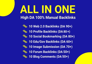 Super Boost Your Ranking With 70 High DA Manual Mix Backlink Building Service